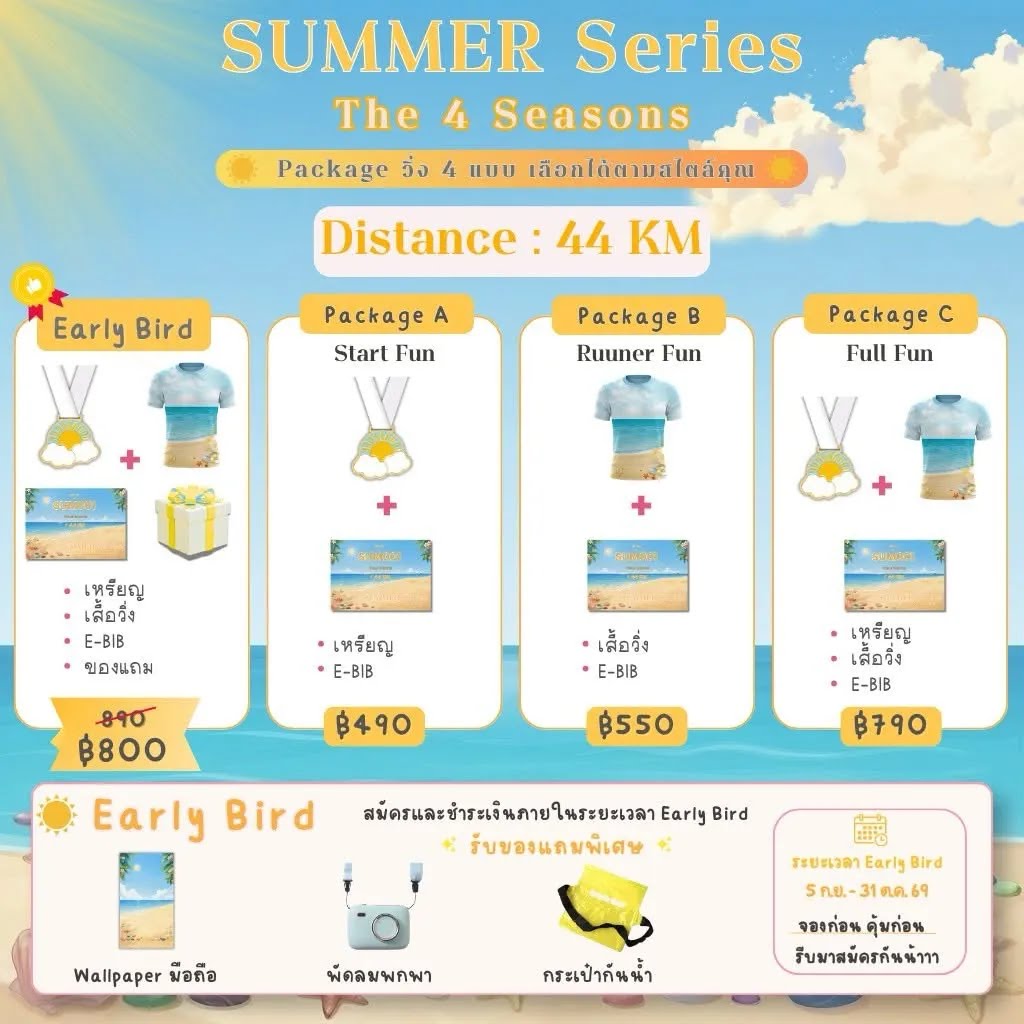 ☀️SUMMER SERIES : THE 4 SEASONS 🌴